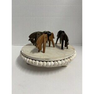Vintage Playmobil Horse Lot of 3 Brown & Black Horses w/ Saddles 2 @1974 Geobra